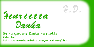 henrietta danka business card